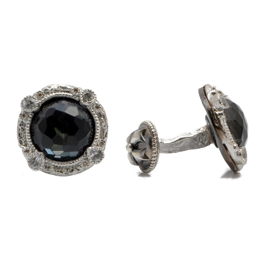 Armenta Round Multi-Stone Cufflinks | Classic Cufflinks