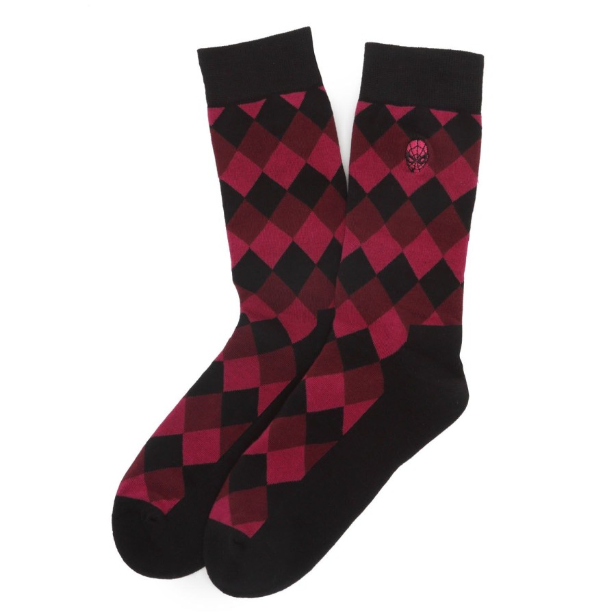 Marvel Spider-Man Argyle Red Men'S Socks | Socks