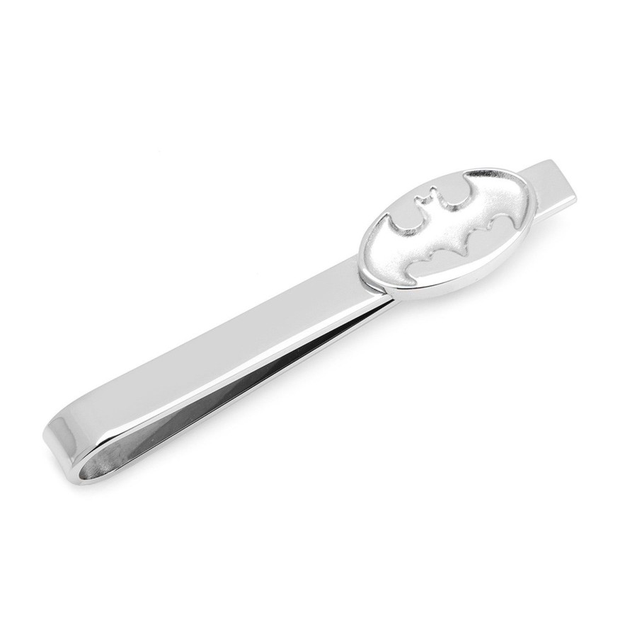 DC Comics Stainless Steel Batman Recessed Shield Tie Bar | Movies & Characters Tie Bars