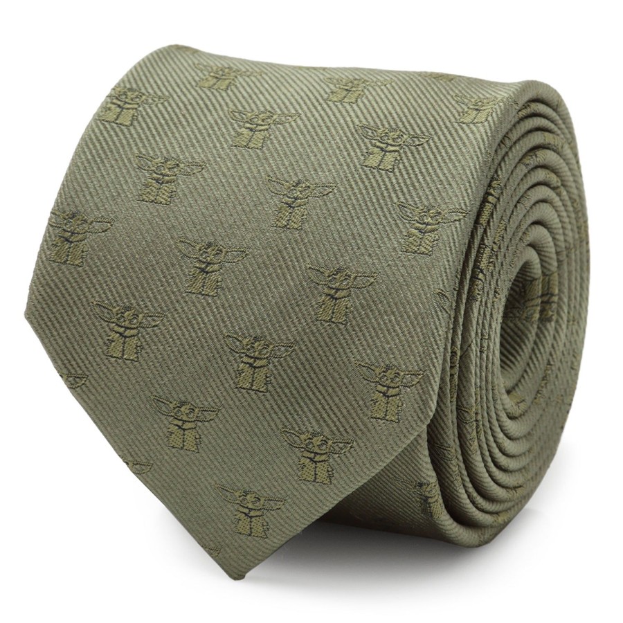 Star Wars The Child Sage Green Men'S Tie | Star Wars Ties