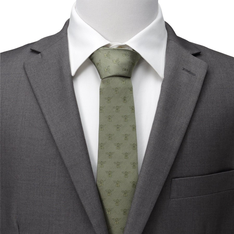 Star Wars The Child Sage Green Men'S Tie | Star Wars Ties