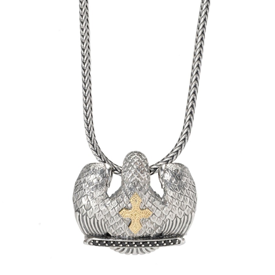 Konstantino Sterling Silver & 18K Gold Pendant With Spinels | Necklaces And Pendants