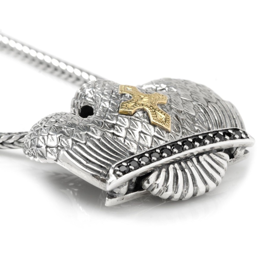 Konstantino Sterling Silver & 18K Gold Pendant With Spinels | Necklaces And Pendants