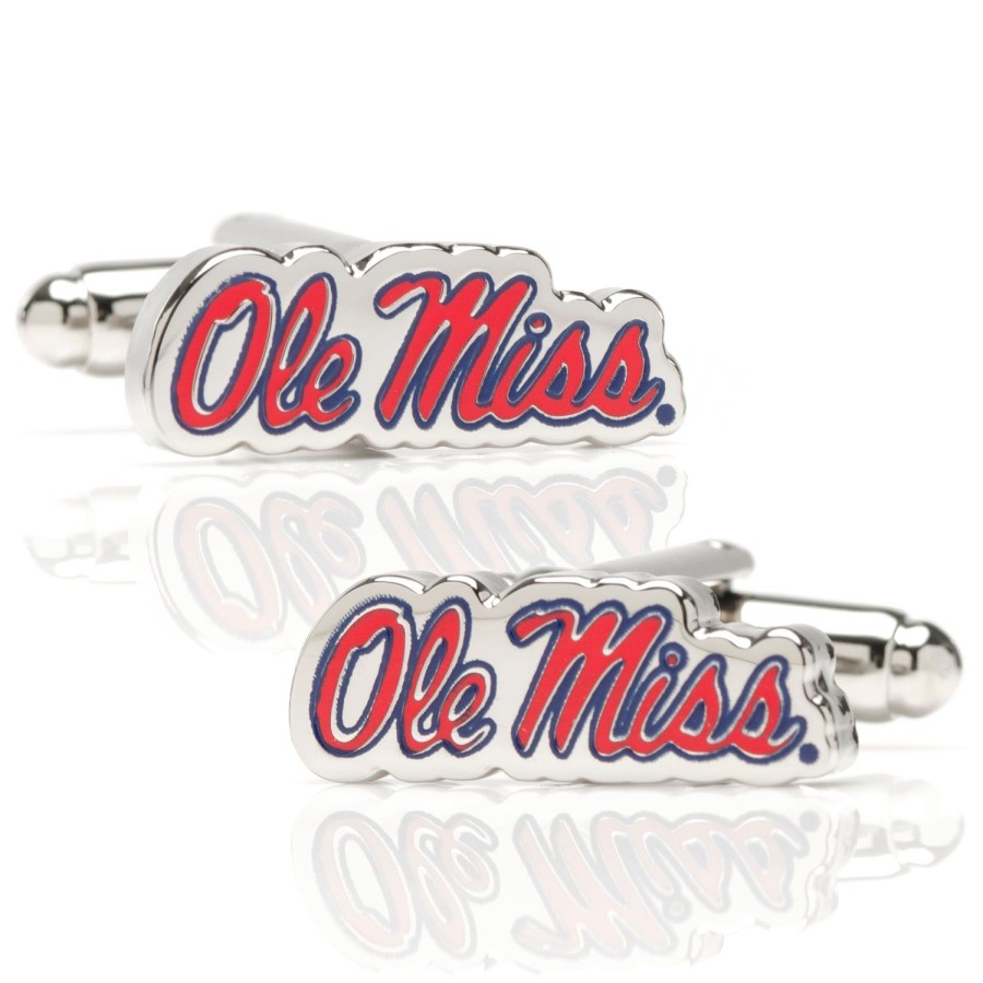 NCAA Ole Miss University Rebels Cufflinks | Sports Cufflinks