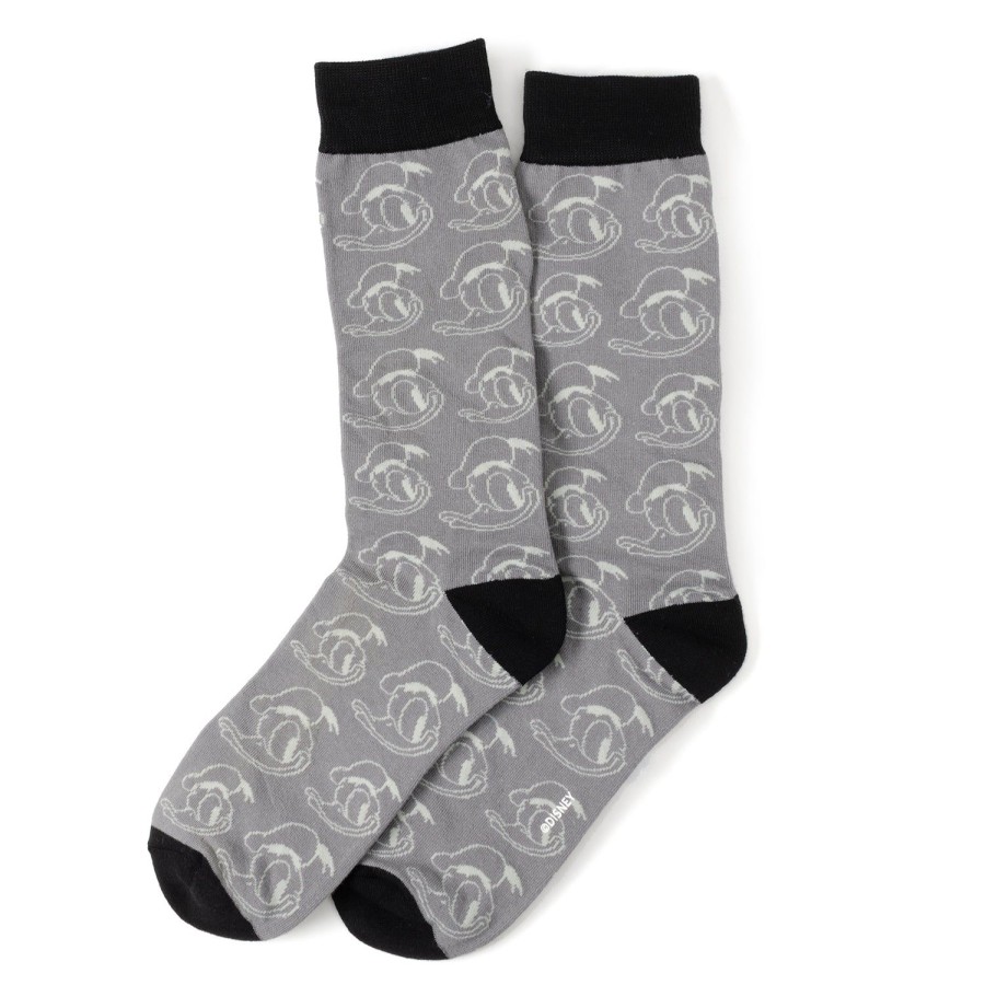 Disney Donald Duck Patterned Gray Men'S Socks | Socks