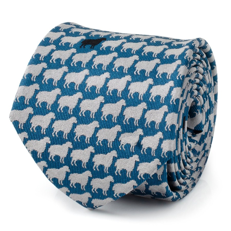 Cufflinks, Inc. Black Sheep Blue Silk Men'S Tie | Classic Ties