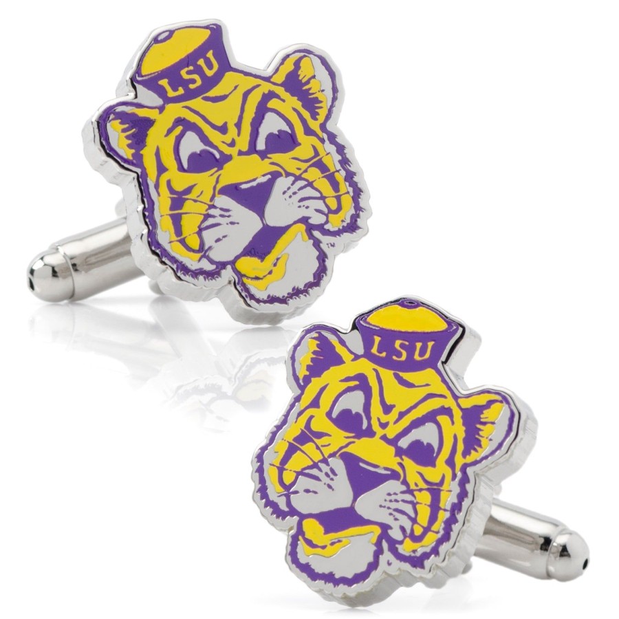 NCAA Vintage Lsu Tigers Cufflinks | Sports Cufflinks