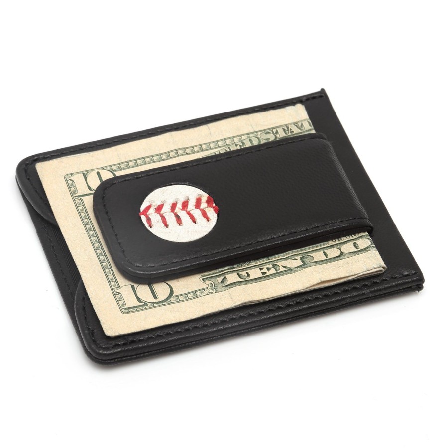 Tokens & Icons Philadelphia Phillies Game Used Baseball Money Clip Wallet | Leather Goods