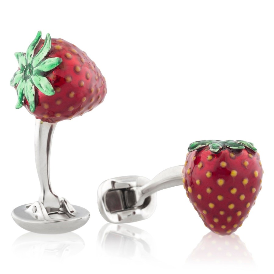 Fils Unique 72Nd Street Strawberry Cufflinks | Classic Cufflinks