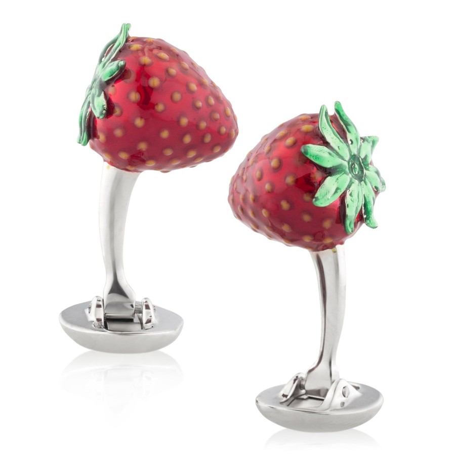 Fils Unique 72Nd Street Strawberry Cufflinks | Classic Cufflinks