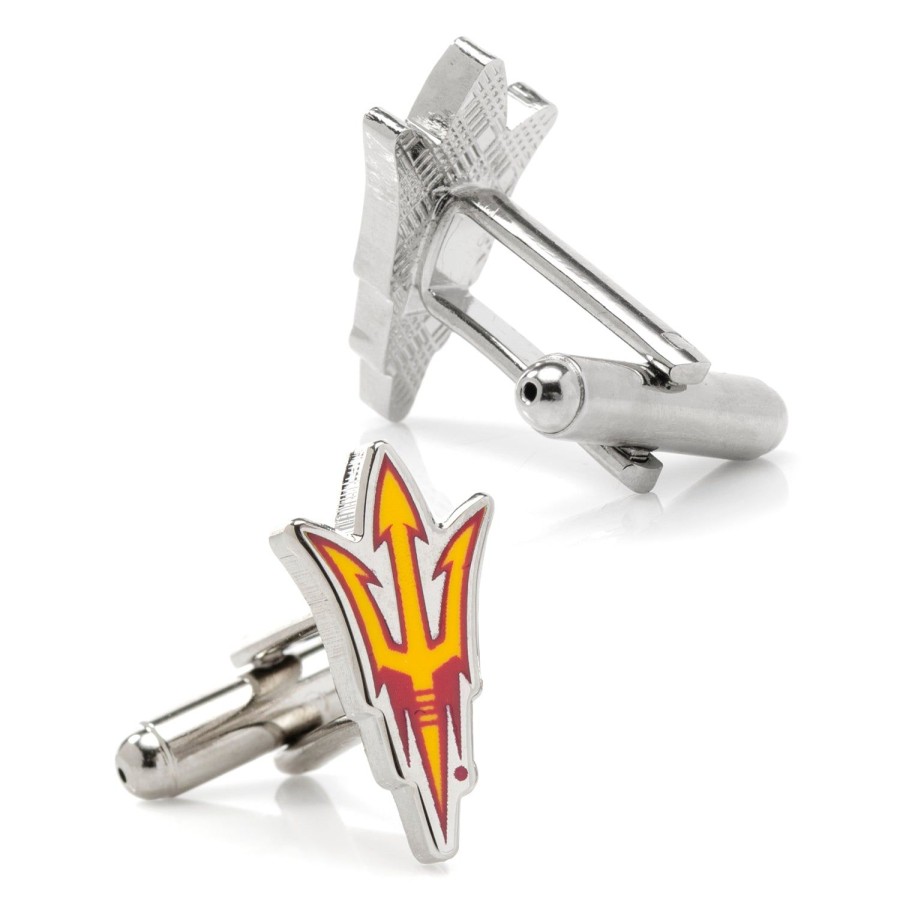 NCAA Arizona State University Sun Devils Pitchfork Cufflinks | Sports Cufflinks