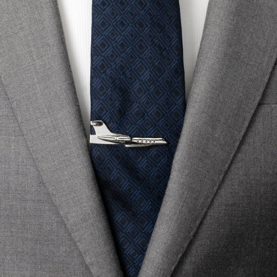 Ox and Bull Trading Co. 3D Airplane Tie Clip | Classic Tie Bars