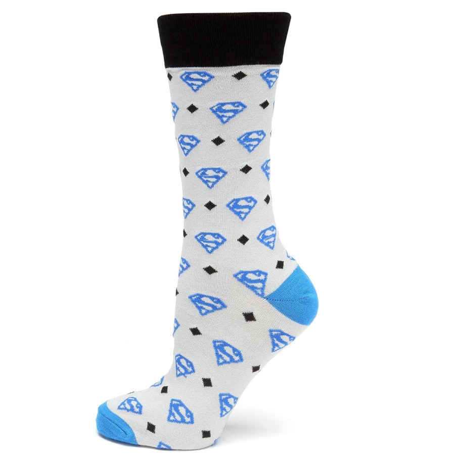 DC Comics Superman Diamond Gray Socks | Socks