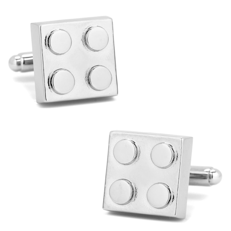 Cufflinks, Inc. Silver Building Block Cufflinks | Classic Cufflinks