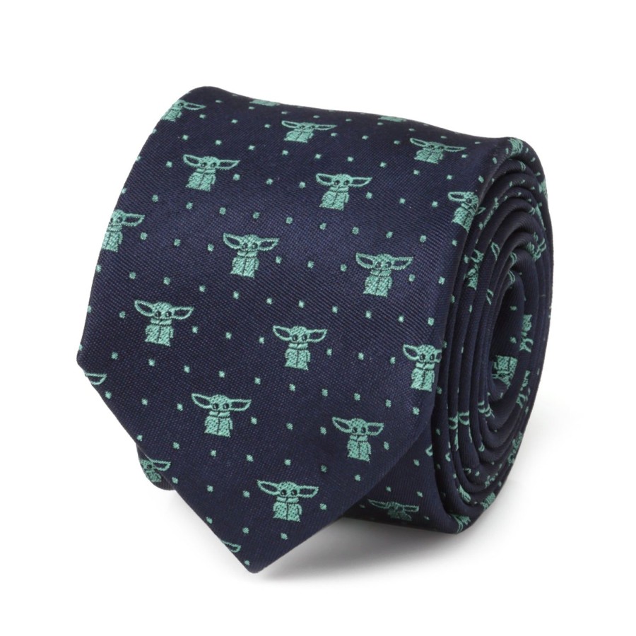 Star Wars The Child Dotted Navy Boy'S Tie | Star Wars Ties