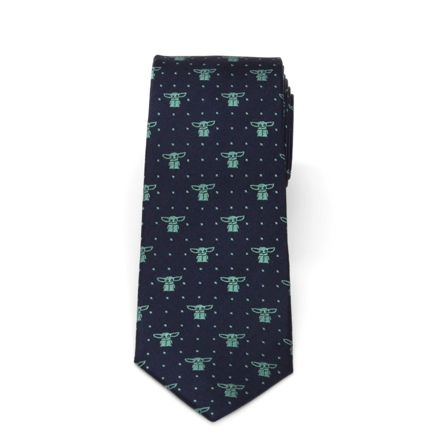 Star Wars The Child Dotted Navy Boy'S Tie | Star Wars Ties