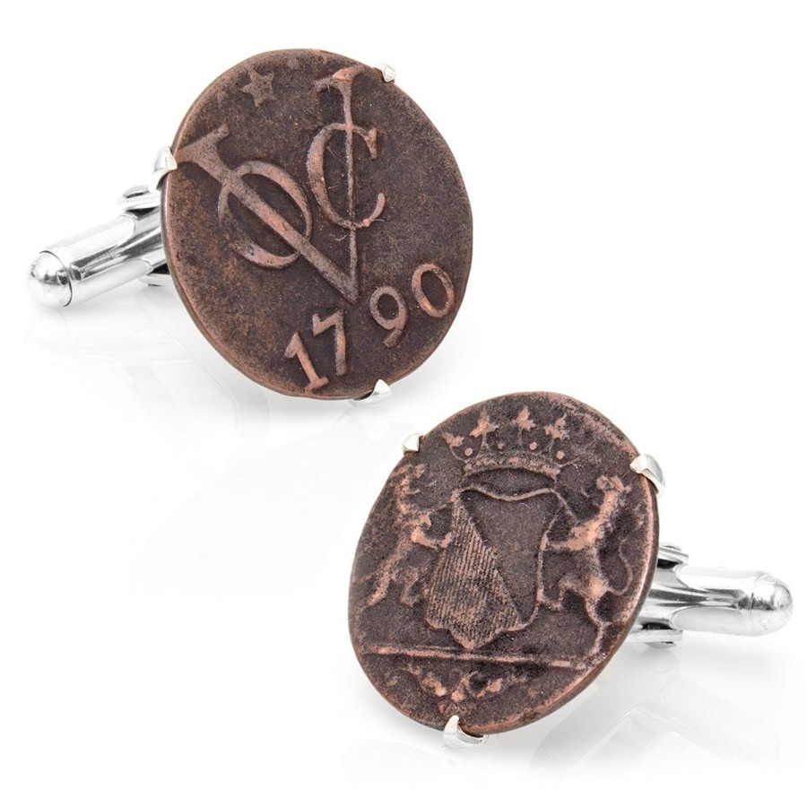 Tokens & Icons Voc Dutch East India Company Coin Cufflinks | Classic Cufflinks