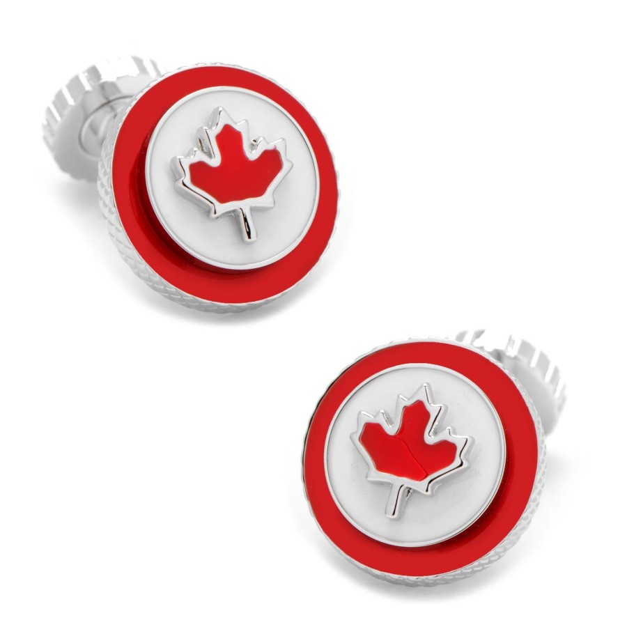 Tateossian Canada Rotating Flag Cufflinks | Classic Cufflinks