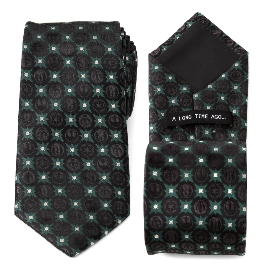 Star Wars Star Wars Symbols Black Mens Tie | Star Wars Ties