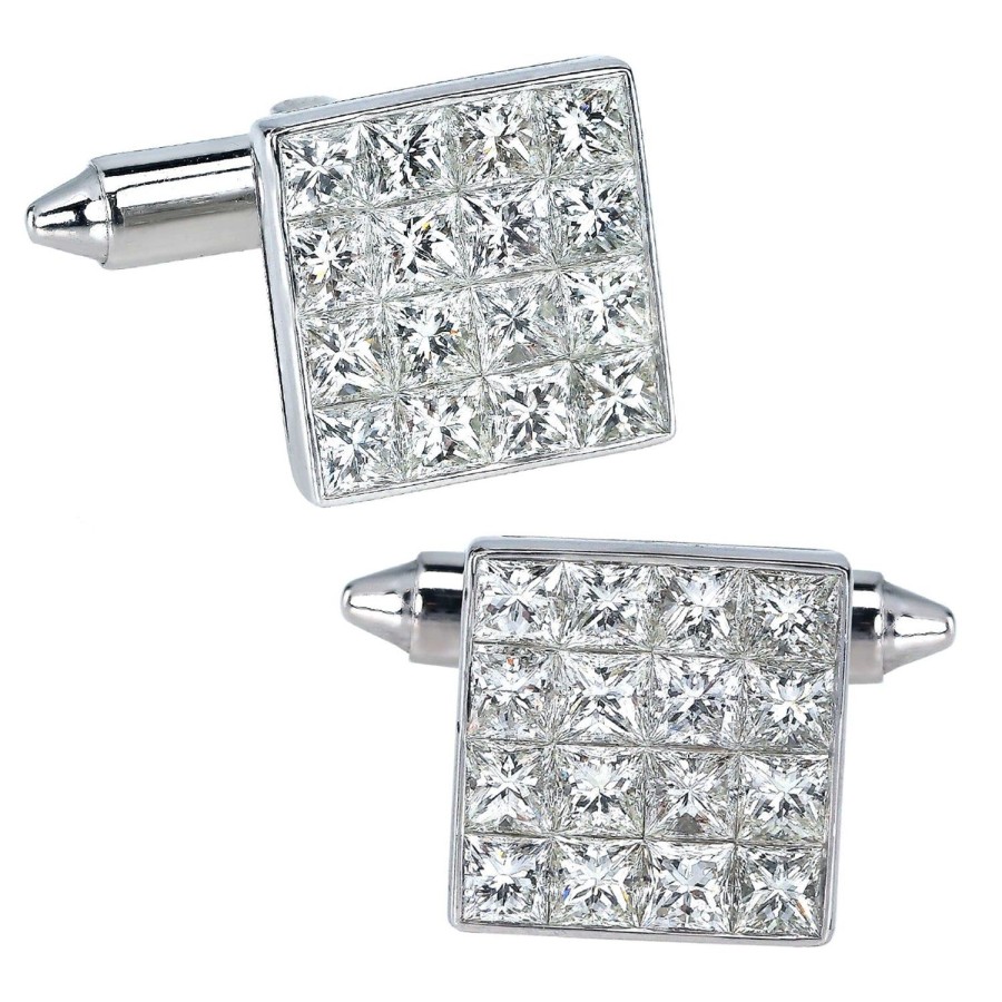 Jacob & Co. Square Diamond Cufflinks | Classic Cufflinks