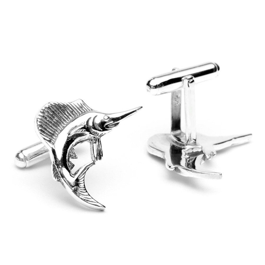 Max Lang Sterling Sailfish Cufflinks | Classic Cufflinks