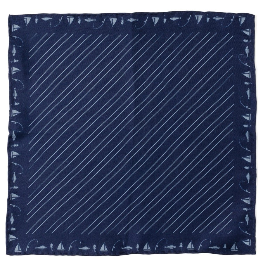 Cufflinks, Inc. Nautical Blue Pocket Square | Pocket Squares