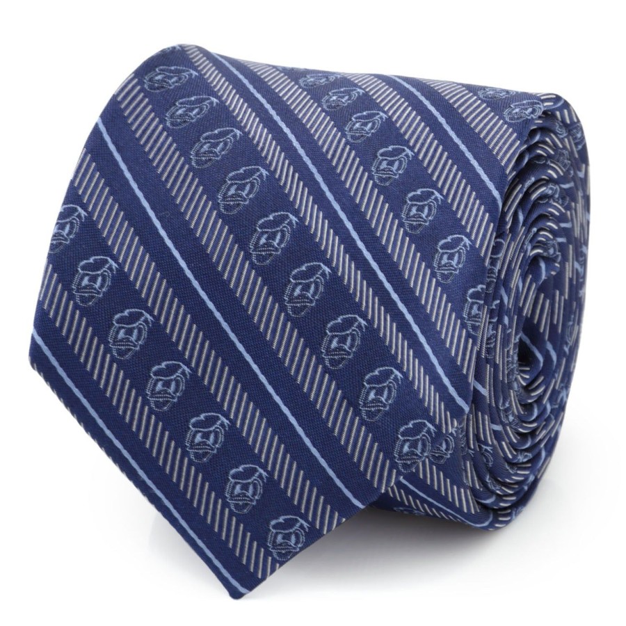 Disney Donald Duck Striped Blue Men'S Tie | Disney Ties