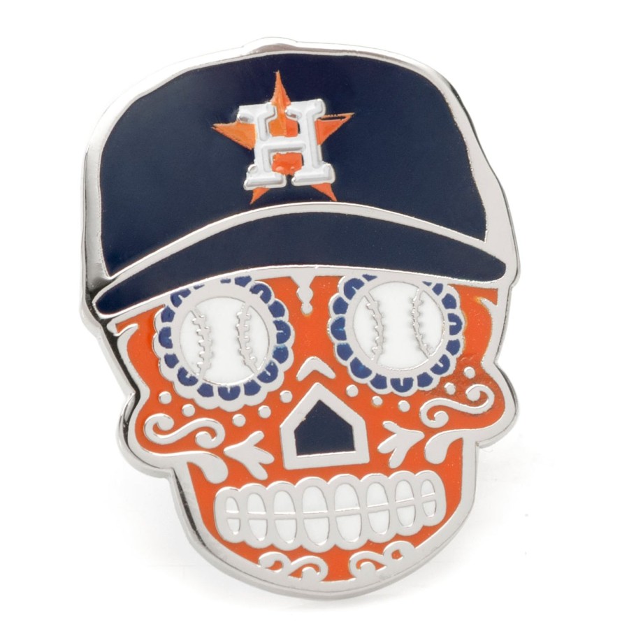 MLB Houston Astros Sugar Skull Lapel Pin | Lapel Pins