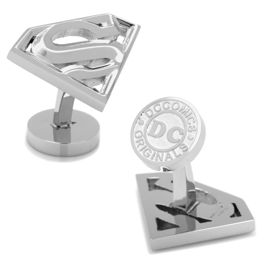 DC Comics Stainless Steel Superman Cufflinks | Movies & Characters Cufflinks