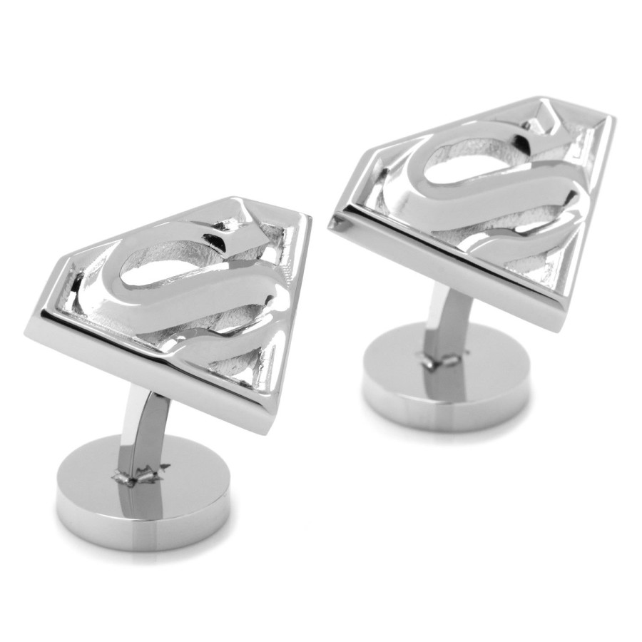 DC Comics Stainless Steel Superman Cufflinks | Movies & Characters Cufflinks