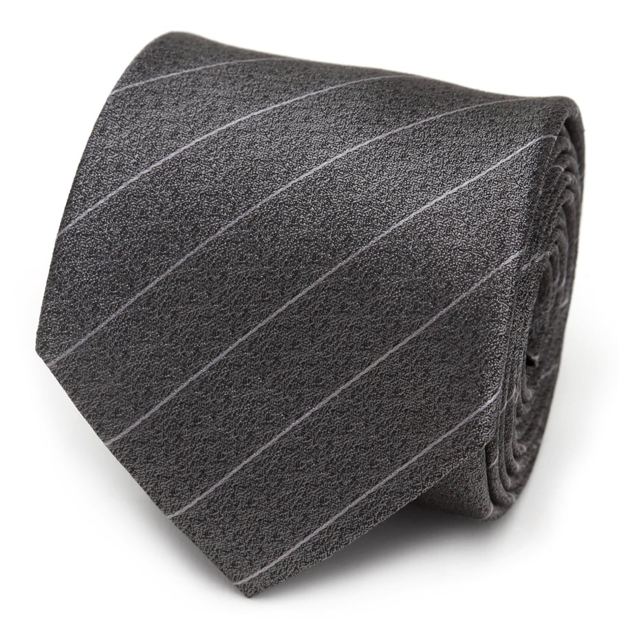 Ox and Bull Trading Co. Woven Gray Stripe Men'S Tie | Classic Ties