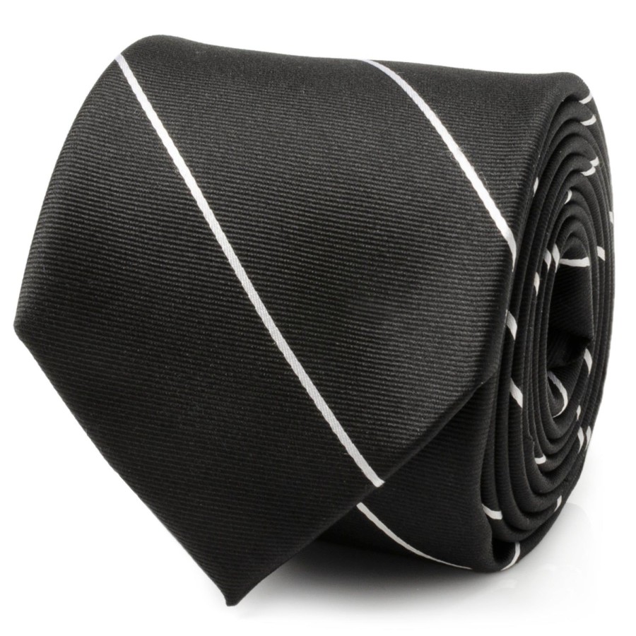 Ox and Bull Trading Co. Classic Black Striped Silk Men'S Tie | Classic Ties