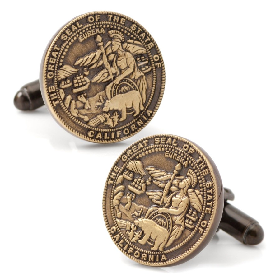 Cufflinks, Inc. California Seal Embossed Cufflink | Classic Cufflinks