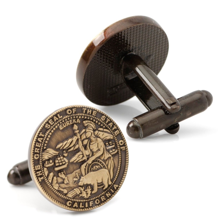 Cufflinks, Inc. California Seal Embossed Cufflink | Classic Cufflinks