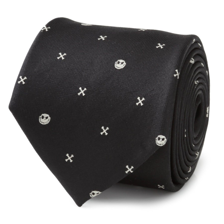 Disney Nightmare Before Christmas Jack Skellington Black Men'S Tie | Disney Ties