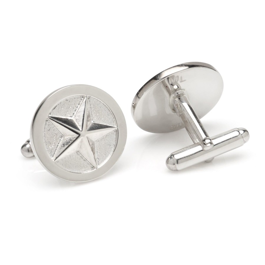 Max Lang 3D Rimmed Star | Classic Cufflinks