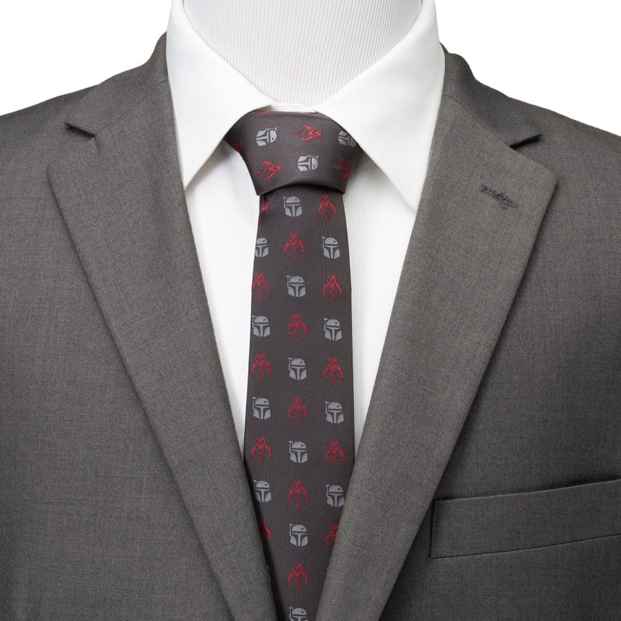 Star Wars Star Wars Mando Gray Men'S Tie | Star Wars Ties