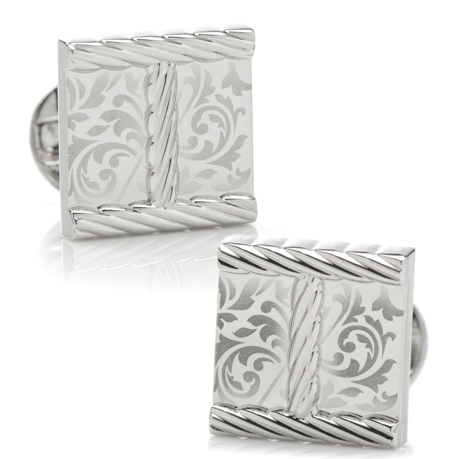 Ox and Bull Trading Co. Arabesque Design Cufflinks | Classic Cufflinks