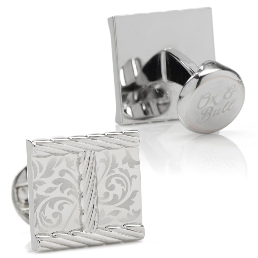 Ox and Bull Trading Co. Arabesque Design Cufflinks | Classic Cufflinks