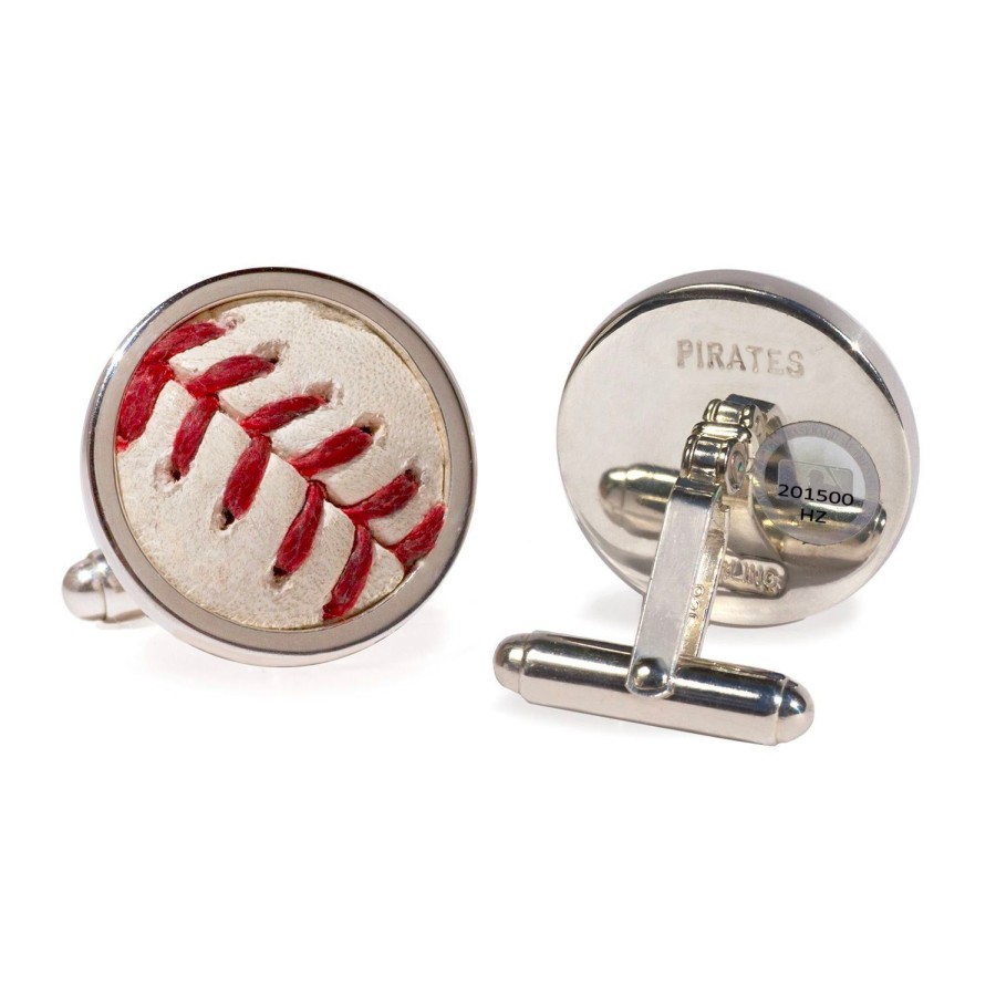 Tokens & Icons Pittsburgh Pirates Game Used Baseball Cufflinks | Classic Cufflinks