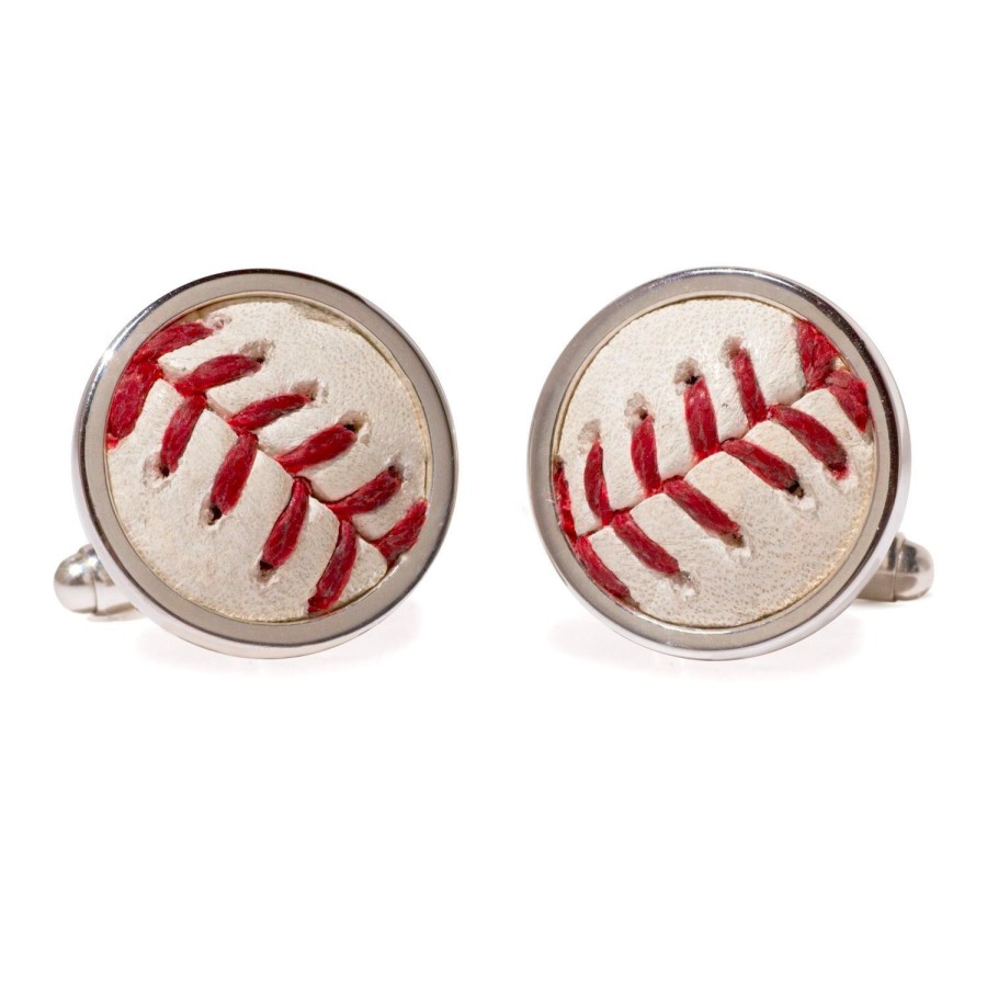 Tokens & Icons Pittsburgh Pirates Game Used Baseball Cufflinks | Classic Cufflinks