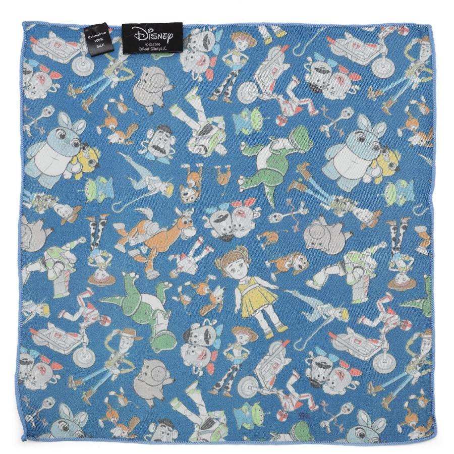 Disney Toy Story 4 Characters Blue Boy'S Pocket Square | Pocket Squares