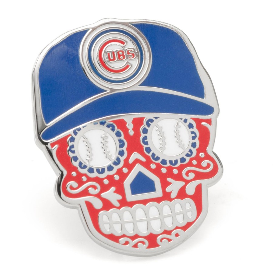 MLB Chicago Cubs Sugar Skull Lapel Pin | Lapel Pins