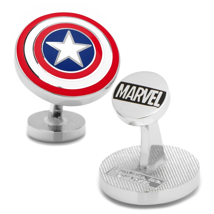 Marvel Captain America Shield Cufflinks | Movies & Characters Cufflinks