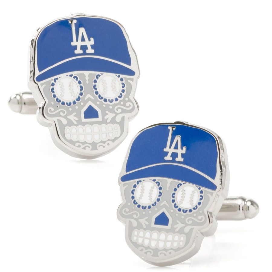 MLB La Dodgers Sugar Skull Cufflinks | Sports Cufflinks