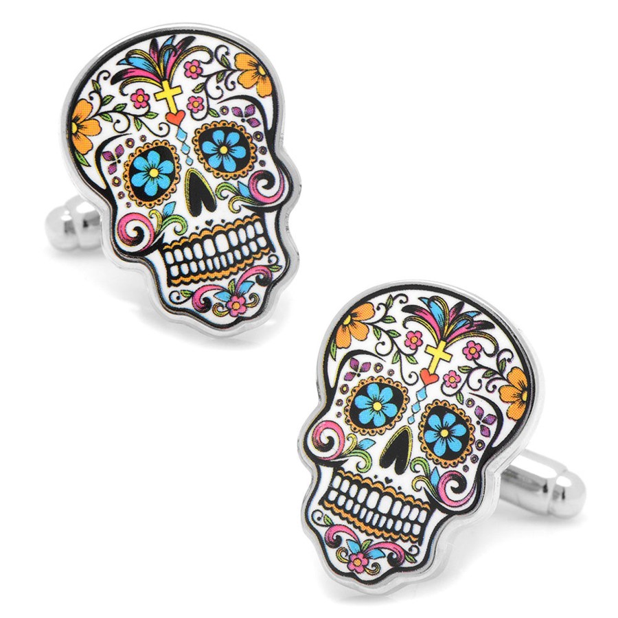 Cufflinks, Inc. Day Of The Dead Skull Cufflinks | Classic Cufflinks