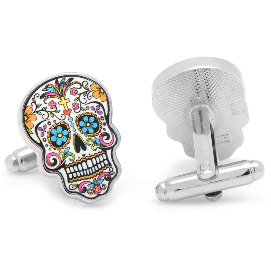 Cufflinks, Inc. Day Of The Dead Skull Cufflinks | Classic Cufflinks