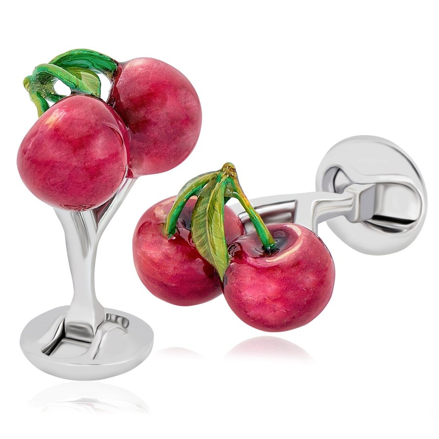 Fils Unique The Pacha Cherry Cufflinks | Classic Cufflinks