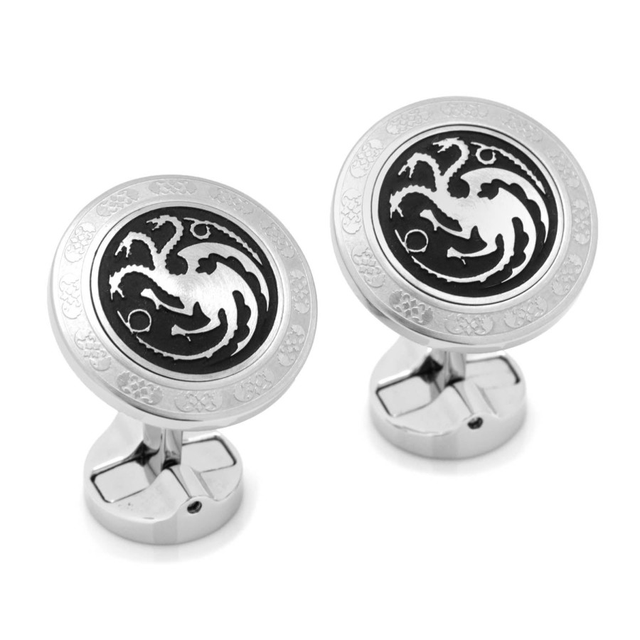 Game of Thrones Targaryen Filigree Stainless Steel Cufflinks | Movies & Characters Cufflinks