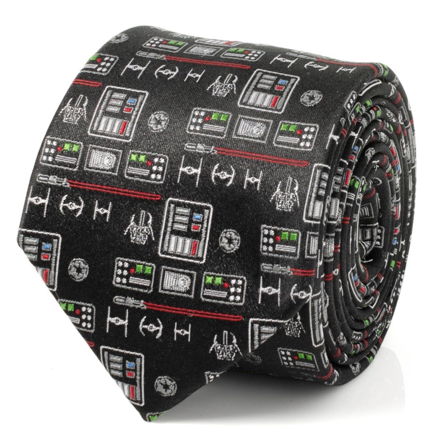 Star Wars Vader Chest Plate Patterned Men'S Tie | Star Wars Ties